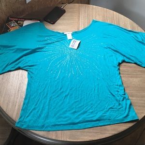 Turquoise top